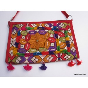 Tablet Cover/ Shoulder Clutch / Bag with Traditional Sindhi Dastkari - HM#04